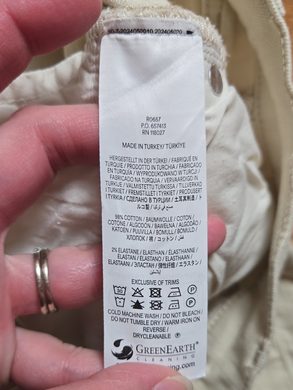 Boden white/ecru high-rise wide leg jeans - Picture 8 of 8
